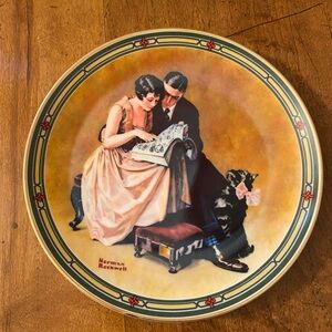 Knowles Norman Rockwells A Couples Commitment Decorative Plate